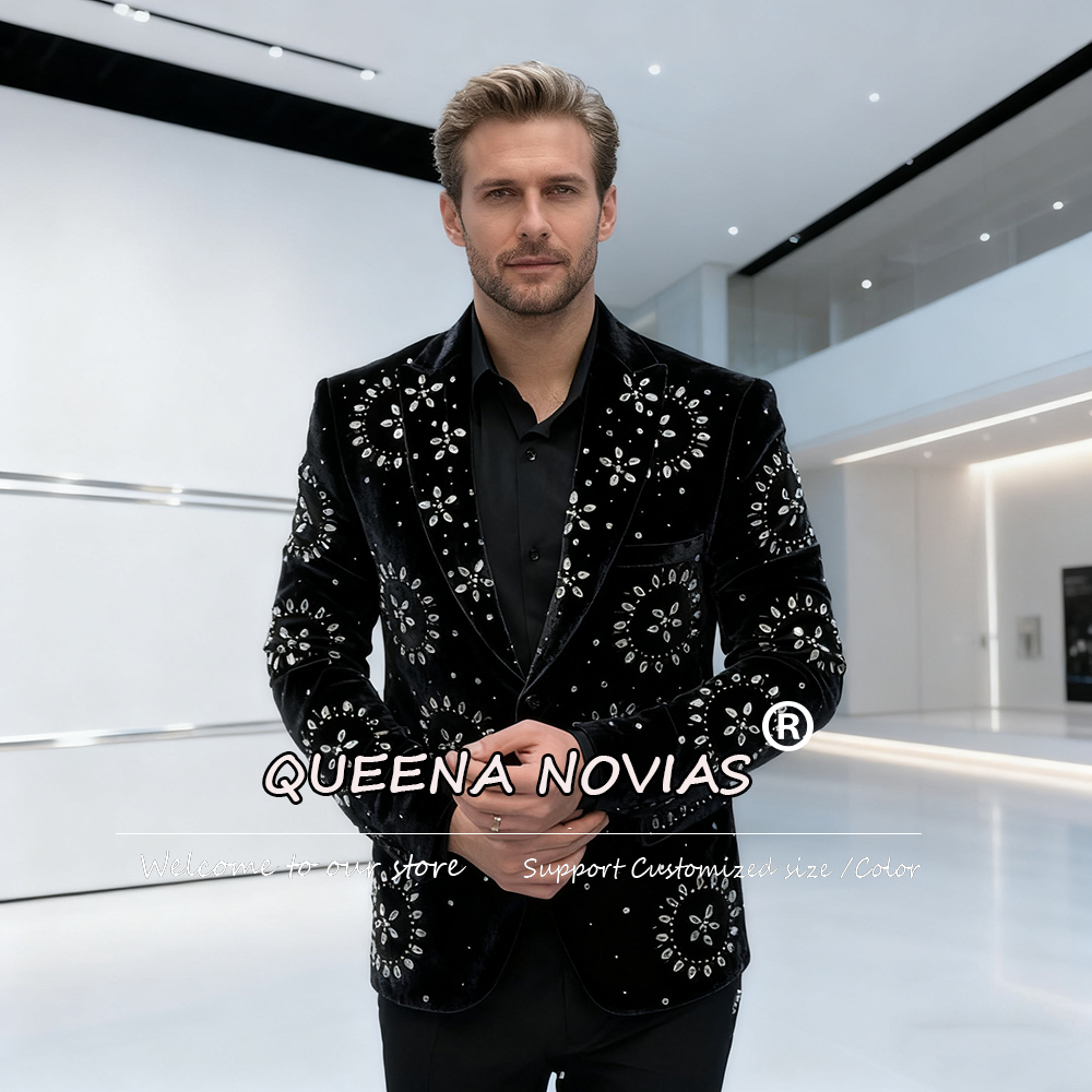 Men Formal Wear For Dinner - Luksusowe garnitury męskie z diamentami na