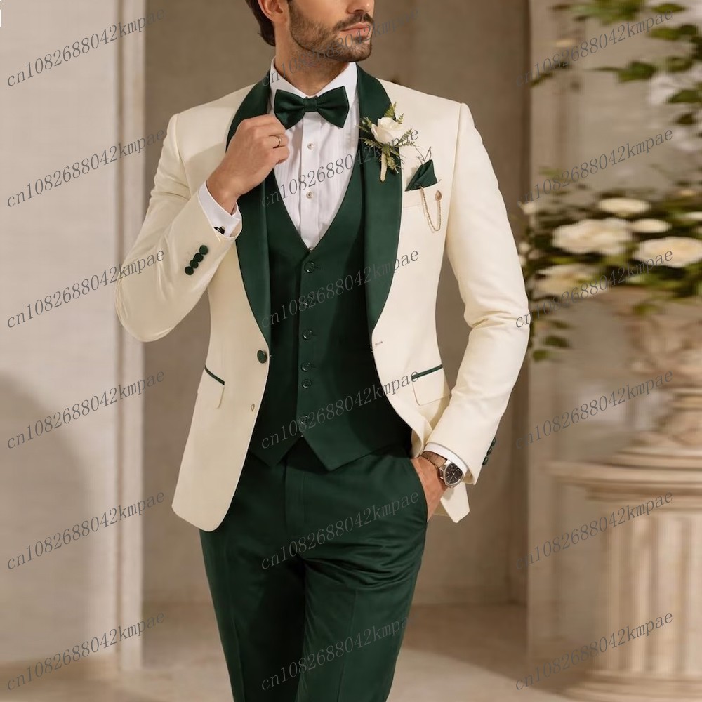 Men'S Formal Attire - Nowy garnitur męski w kolorze kości