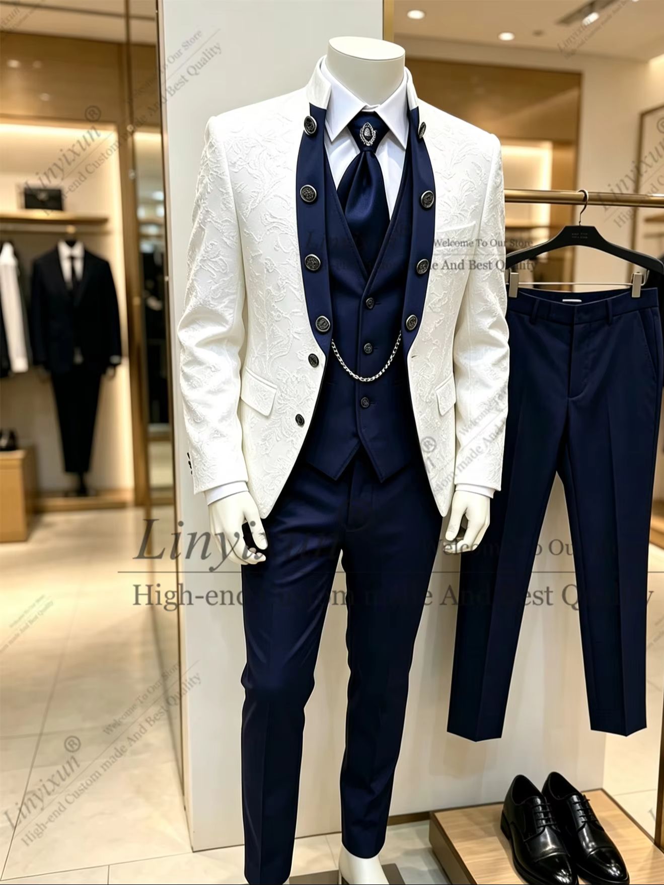 Men Formal Wear For Dinner - Najlepiej dopasowany garnitur dla pana młodego,