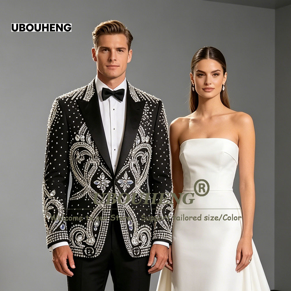 Men Formal Wear For Dinner - Wykwintny garnitur ślubny dla mężczyzny, marynarka