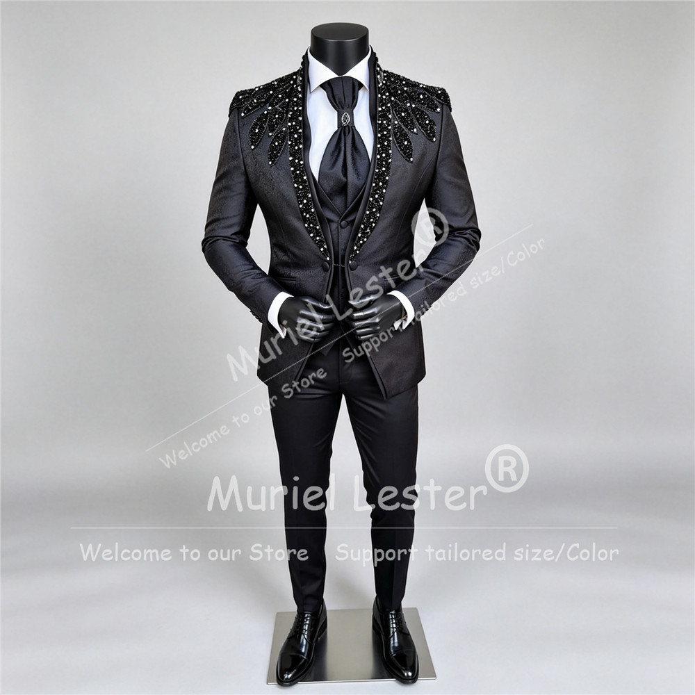 Men Formal Wear Wedding - Męski garnitur w stylu włoskim, idealny