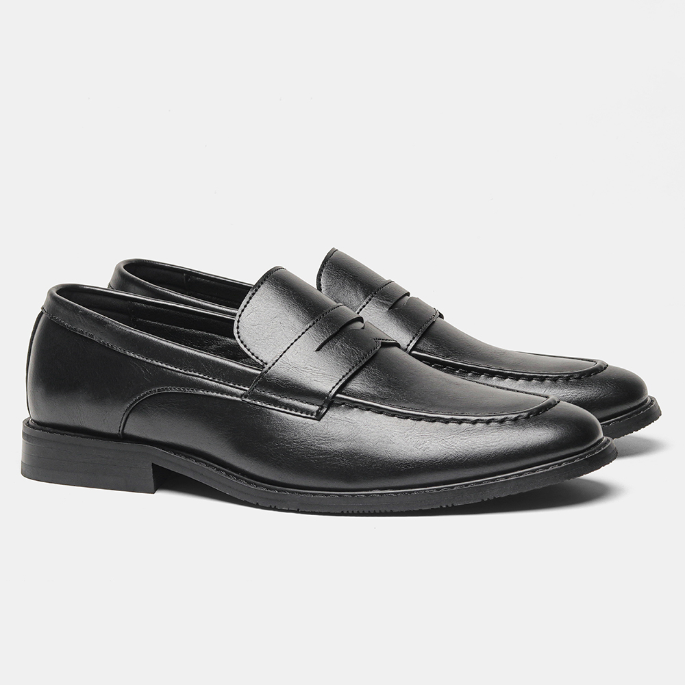 Męskie czarne mokasyny penny,  – Men'S Formal Attire recenzja i cena