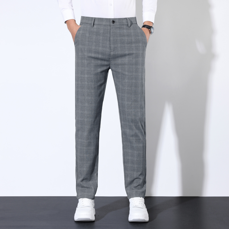 Bawełniane spodnie w kratę w p – Men Formal Wear Wedding recenzja i cena
