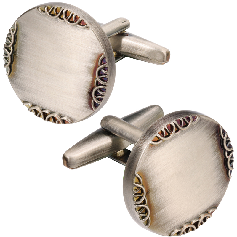 Nowy starożytny kolor srebrny  – Cufflinks Silver Set recenzja i cena