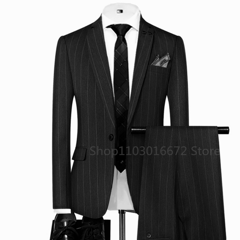 Szare/Czarne Garnitury Męskie  – Men Formal Wear Wedding recenzja i cena