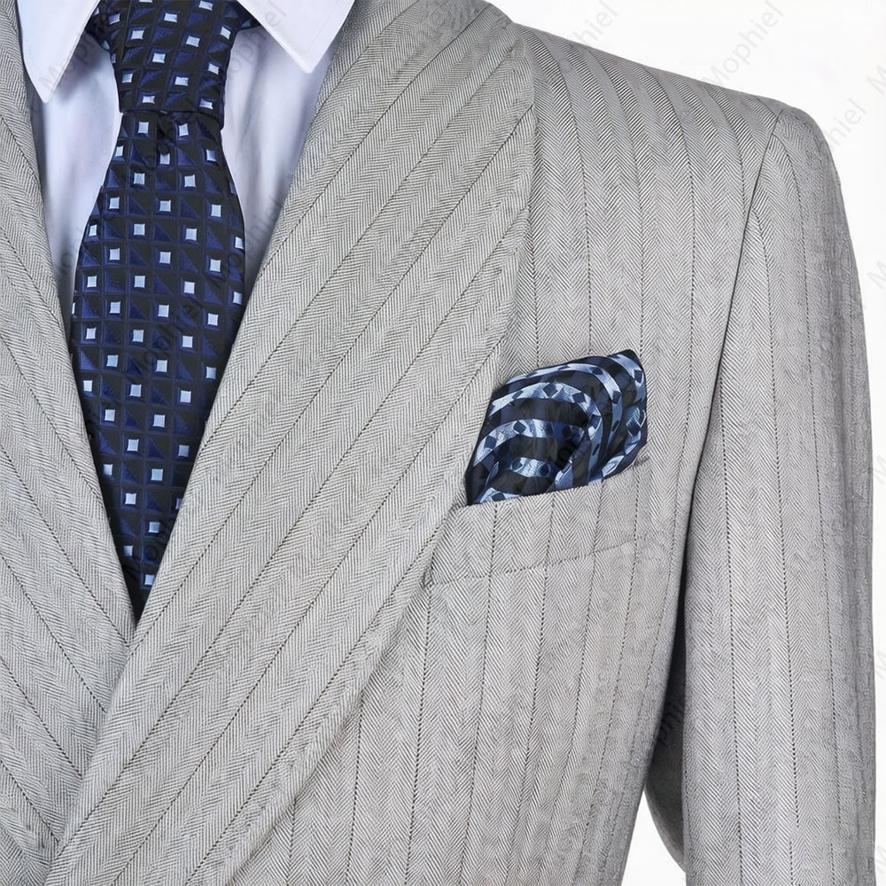 Mophiel Jasnoszary Garnitur Mę – Men Formal Wear Wedding recenzja i cena
