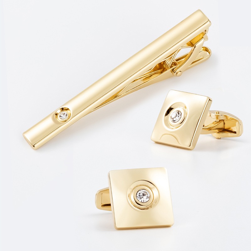 Zestaw luksusowych, złotych i  – Cufflinks Silver Set recenzja i cena