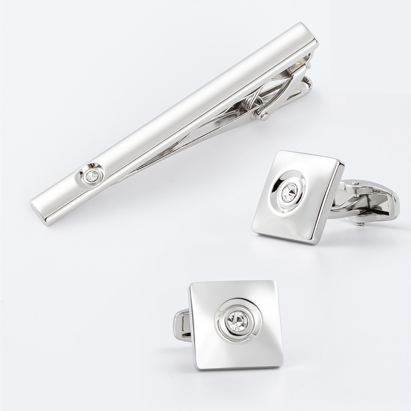 Zestaw luksusowych, złotych i  – Cufflinks Silver Set recenzja i cena