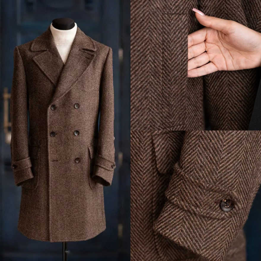 Nowoczesny męski płaszcz w jod – Men Formal Wear Modern recenzja i cena