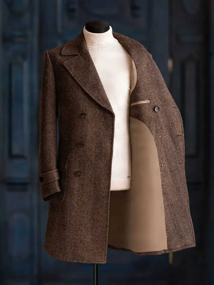 Nowoczesny męski płaszcz w jod – Men Formal Wear Modern recenzja i cena