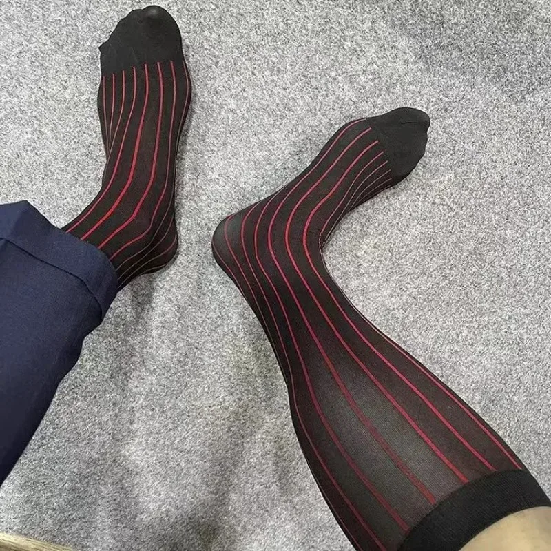 Męskie skarpetki w paski, ultr – Men'S Formal Attire recenzja i cena