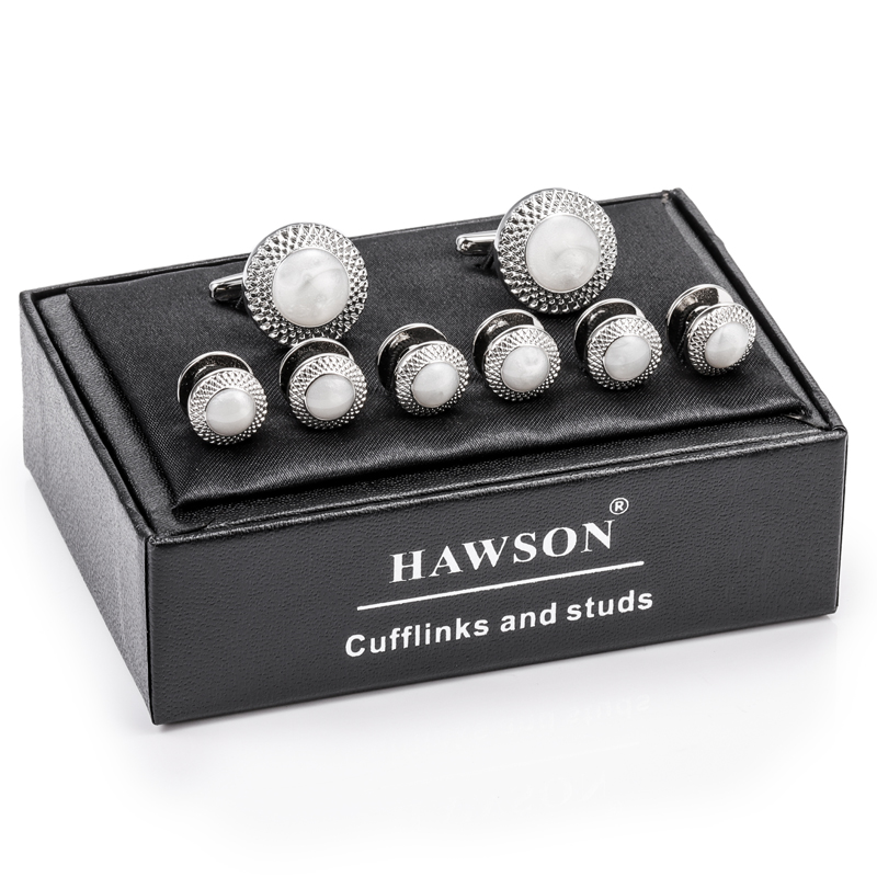 Zestaw posrebrzanych spinków d – Cufflinks Silver Set recenzja i cena