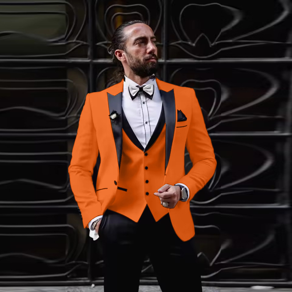 Męski trzyczęściowy smoking sl – Men Formal Wear For Dinner recenzja i cena