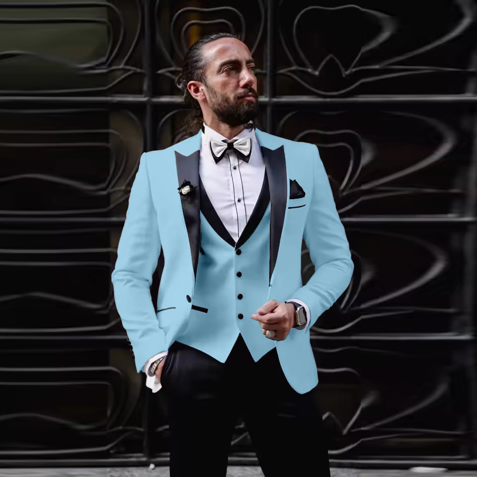 Męski trzyczęściowy smoking sl – Men Formal Wear For Dinner recenzja i cena
