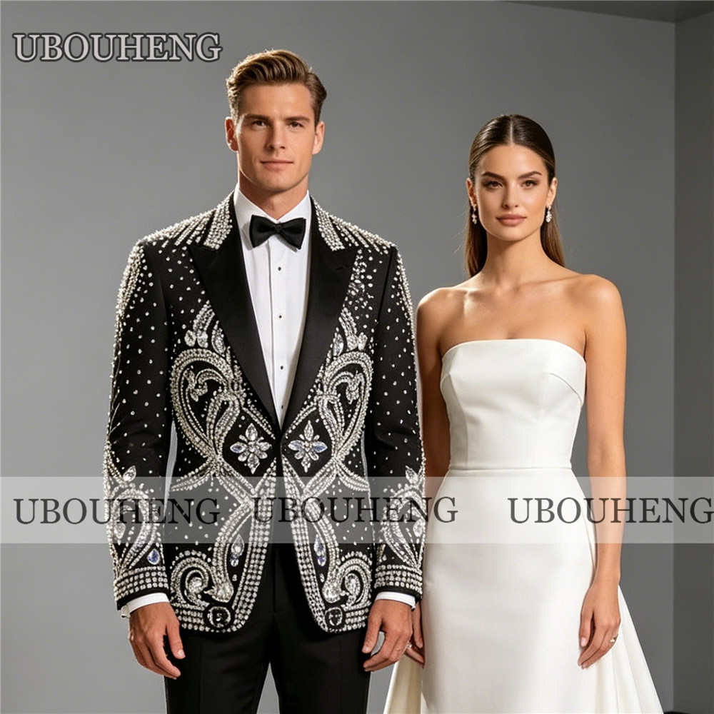 Wykwintny garnitur ślubny dla  – Men Formal Wear For Dinner recenzja i cena