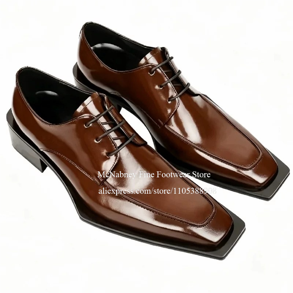 Skórzane buty wizytowe z ćwiek – Men Formal Party Wear Dress recenzja i cena