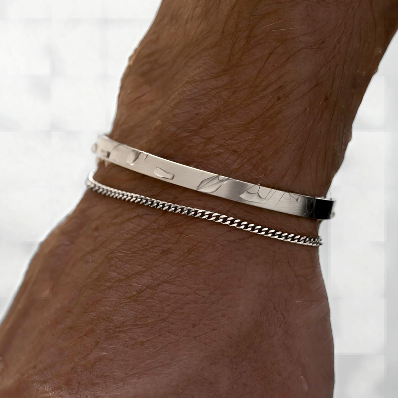 Bransoletki dla mężczyzn z moż – Cufflinks Silver Set recenzja i cena