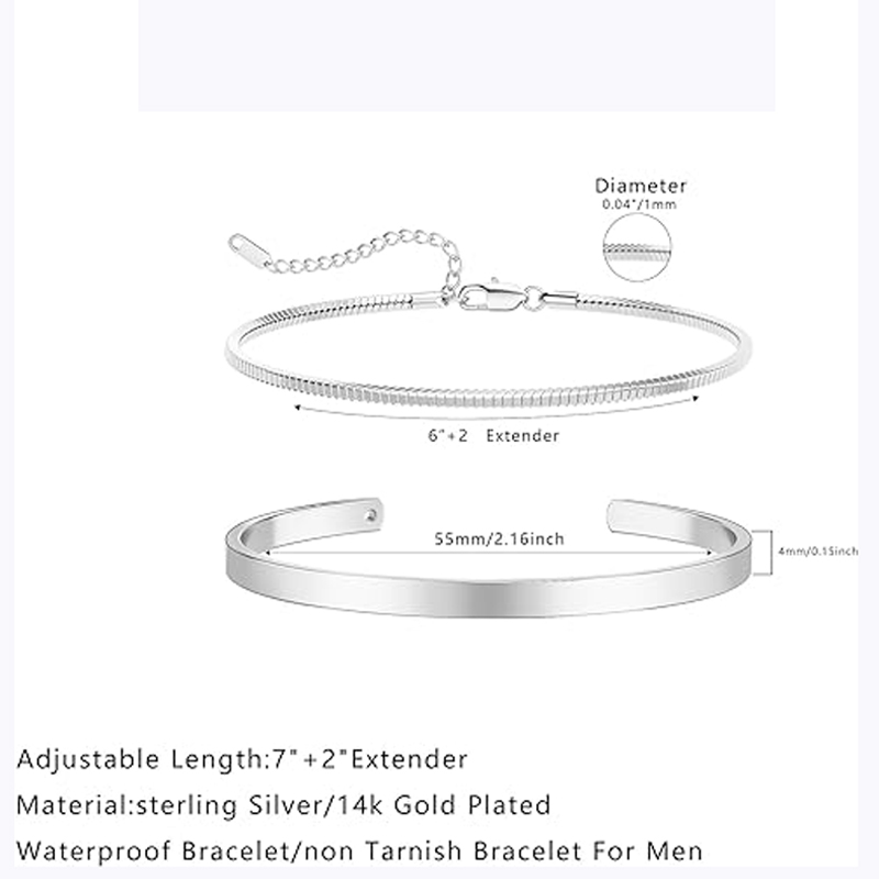 Bransoletki dla mężczyzn z moż – Cufflinks Silver Set recenzja i cena