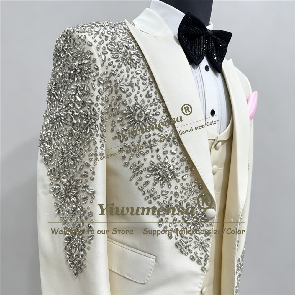 Błyszczące garnitury ślubne z  – Men Formal Wear Wedding recenzja i cena