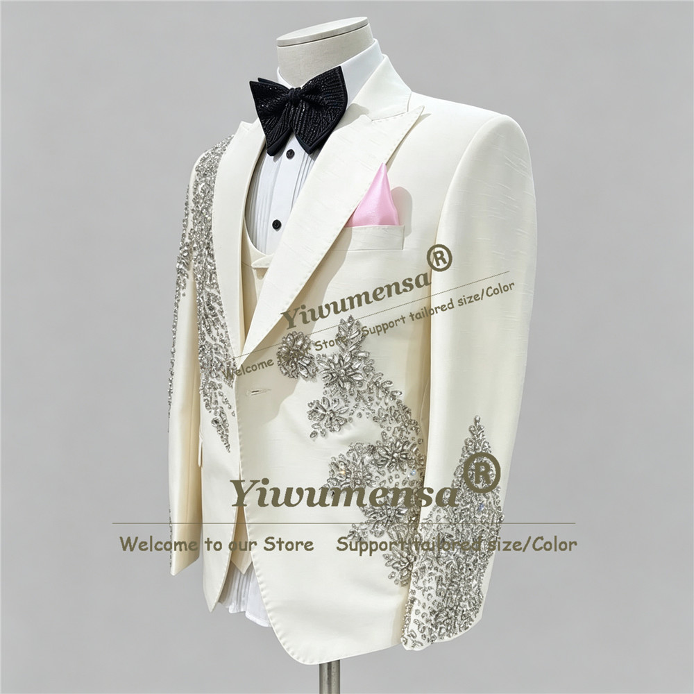 Błyszczące garnitury ślubne z  – Men Formal Wear Wedding recenzja i cena